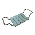 Sedile per vasca 84x13 cm argento/bianco
