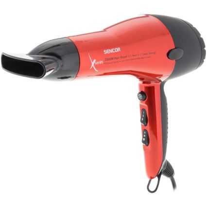 Sencor - Asciugacapelli 2000W/230V rosso