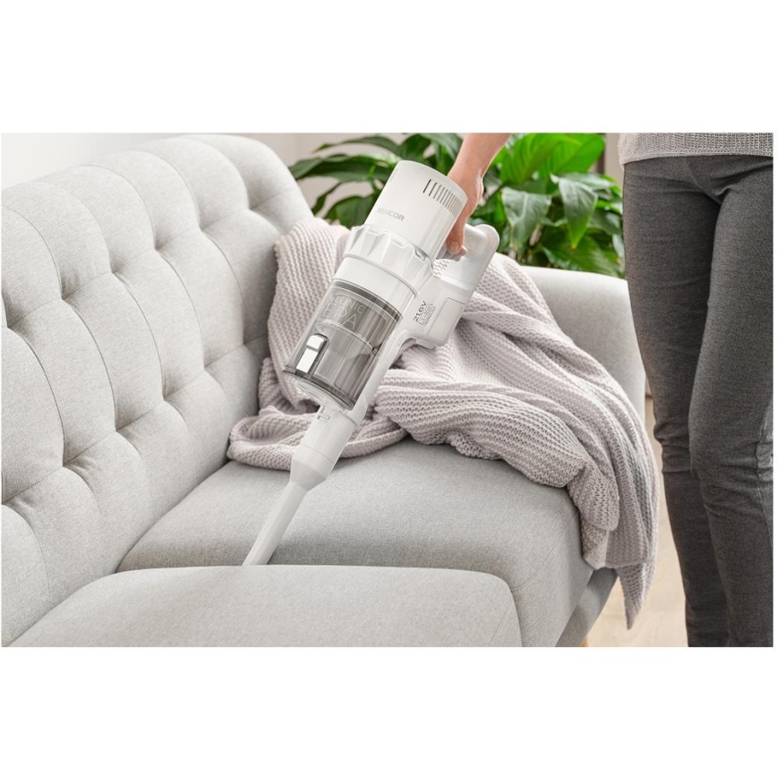 Sencor - Aspirapolvere a batteria 2in1 250W/2200 mAh bianco
