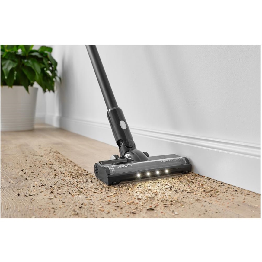 Sencor - Aspirapolvere a batteria 2in1 250W/2200 mAh nero