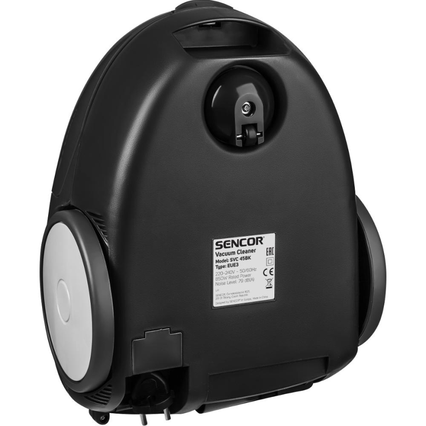 Sencor - Aspirapolvere a sacchetto 1,5 l 850W/230V nero
