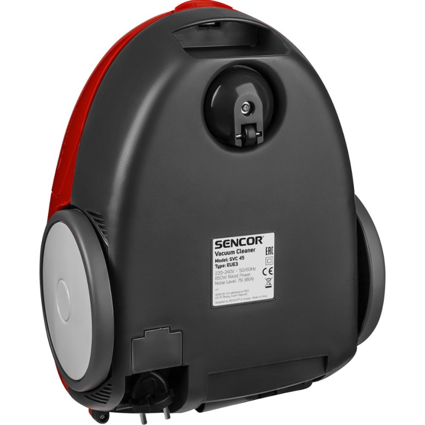 Sencor - Aspirapolvere a sacco 1,5 l 850W/230V rosso/nero