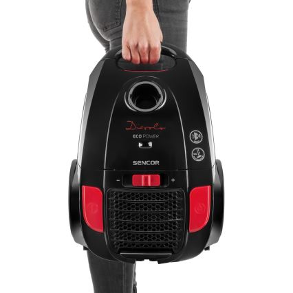 Sencor - Aspirapolvere a sacco 3 l 700W/230V nero/rosso