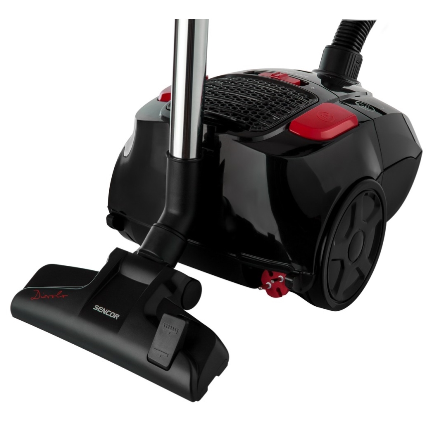 Sencor - Aspirapolvere a sacco 3 l 700W/230V nero/rosso