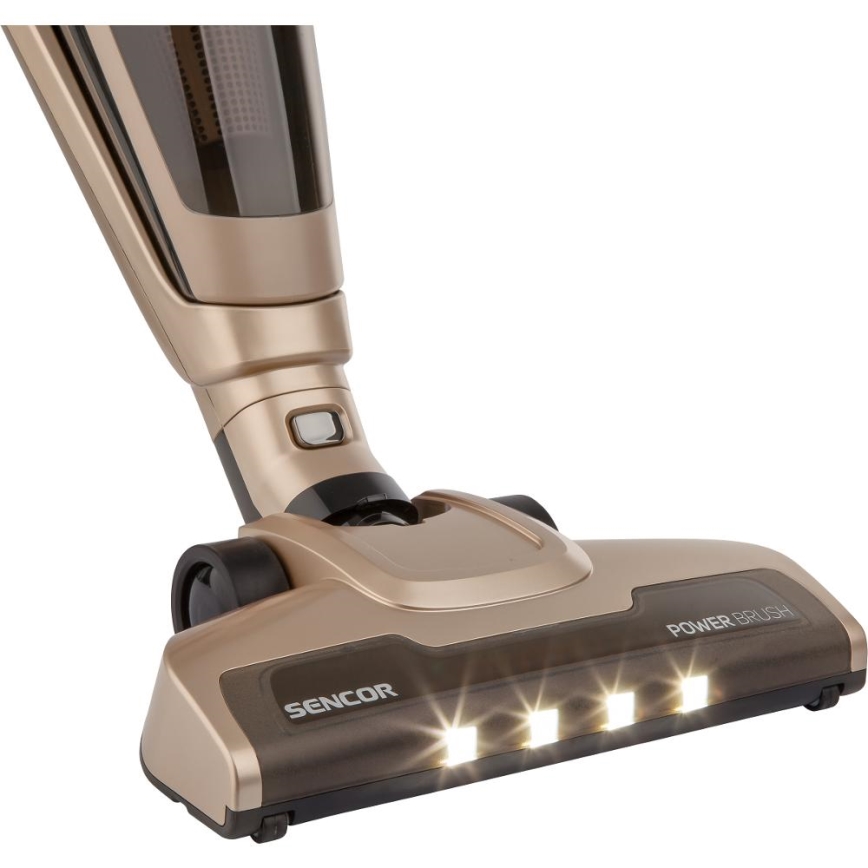 Sencor - Aspirapolvere a scopa senza fili 2 in 1 100W/2000 mAh beige