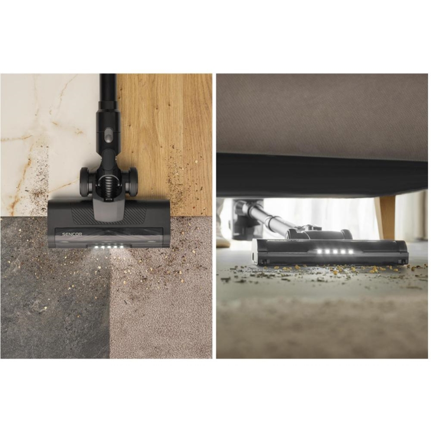 Sencor - Aspirapolvere a scopa senza filo 2 in 1 200 W / 2600 mAh, nero