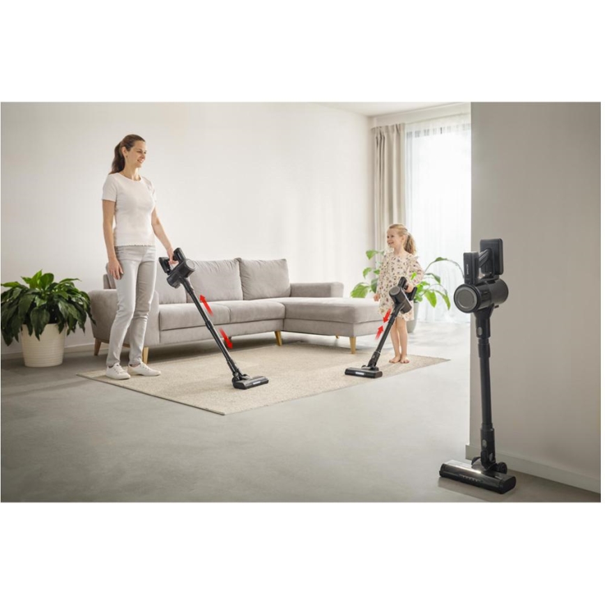 Sencor - Aspirapolvere a scopa senza filo 2 in 1 200 W / 2600 mAh, nero