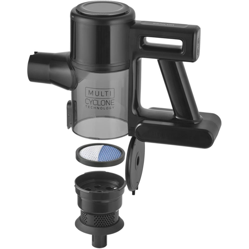 Sencor - Aspirapolvere a scopa senza filo 2 in 1 200 W / 2600 mAh, nero