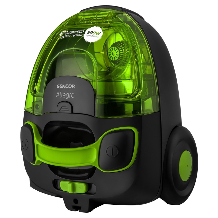 Sencor - Aspirapolvere senza sacco 1,5 l 890W/230V verde/nero