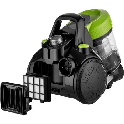 Sencor - Aspirapolvere senza sacco 2 L 700 W/230 V nero/verde