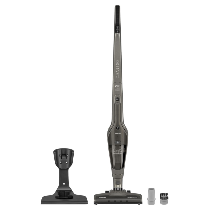 Sencor - Aspirapolvere Stick 2in1 110W/21,6V 2000 mAh grigio