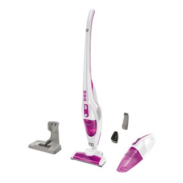 Sencor - Aspirapolvere Stick con spazzola rotante elettrica 2in1 70W/12V 1800 mAh bianco/rosa