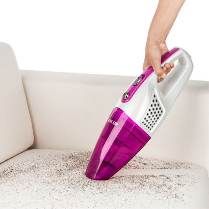 Sencor - Aspirapolvere Stick con spazzola rotante elettrica 2in1 70W/12V 1800 mAh bianco/rosa