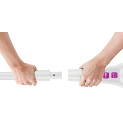 Sencor - Aspirapolvere Stick con spazzola rotante elettrica 2in1 70W/12V 1800 mAh bianco/rosa