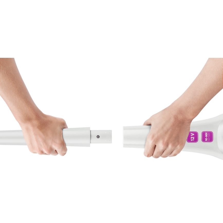 Sencor - Aspirapolvere Stick con spazzola rotante elettrica 2in1 70W/12V 1800 mAh bianco/rosa