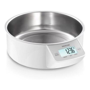 Sencor - Bilancia da cucina digitale 2xAAA bianco/cromo opaco