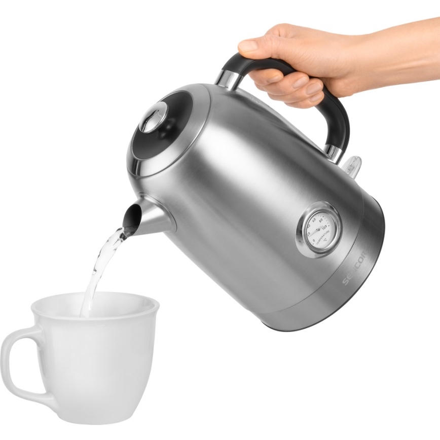 Sencor - Bollitore 1,7 l 2200W/230V acciaio inossidabile