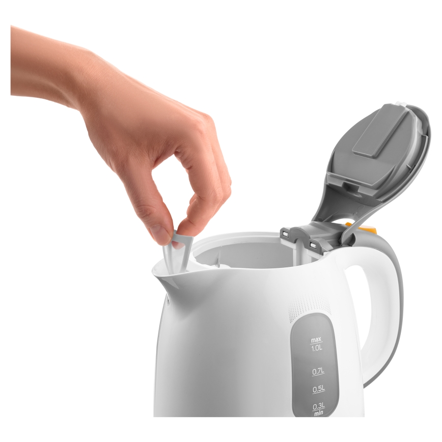 Sencor - Bollitore 1 l 1100W/230V bianco/grigio
