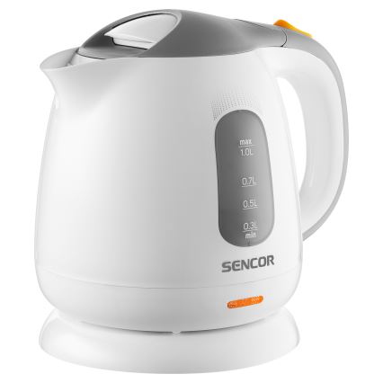 Sencor - Bollitore 1 l 1100W/230V bianco/grigio