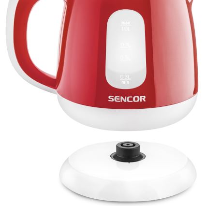 Sencor - Bollitore 1 l 1100W/230V rosso