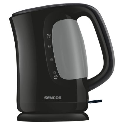 Sencor - Bollitore 2,5 l 2200W/230V nero