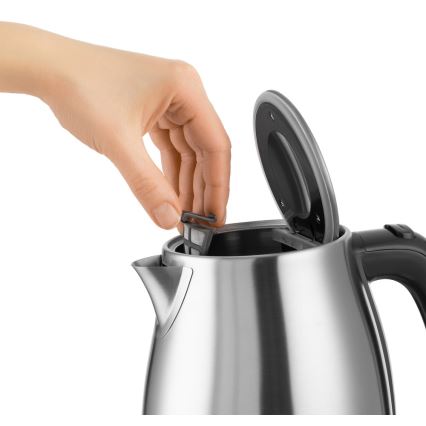 Sencor - Bollitore con termoregolazione  1,7 l 2200W/230V acciaio inossidabile