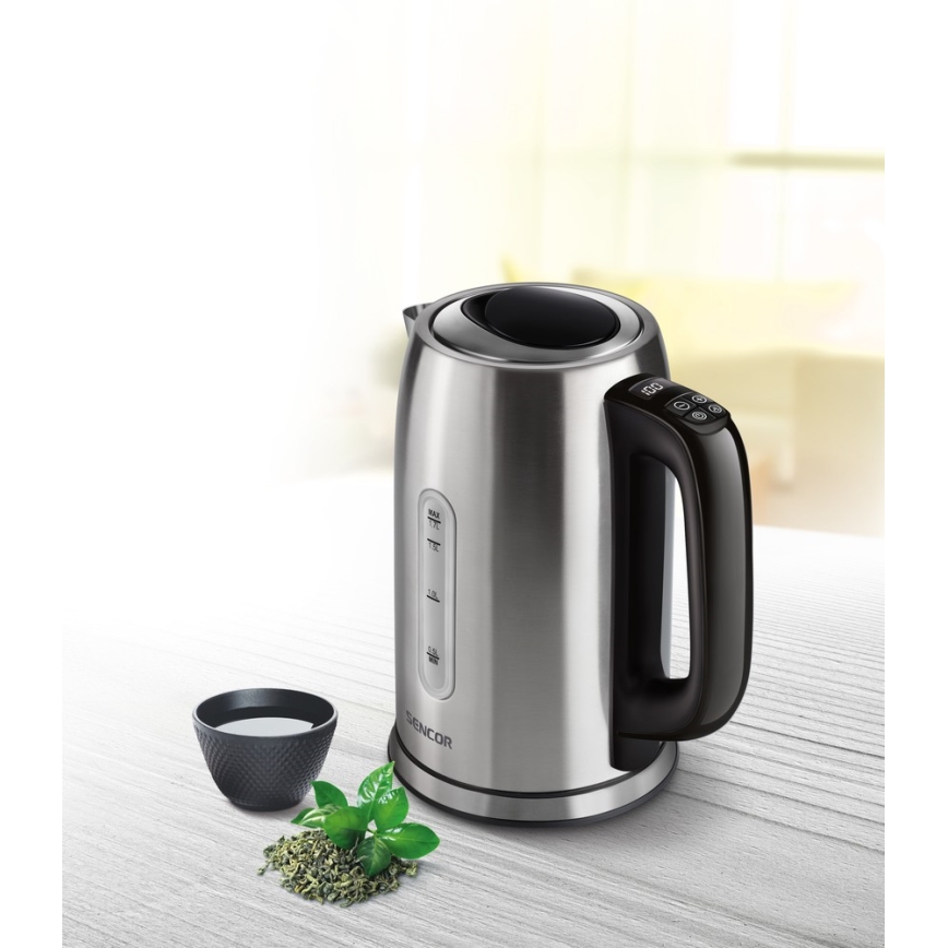 Sencor - Bollitore con termoregolazione  1,7 l 2400W/230V