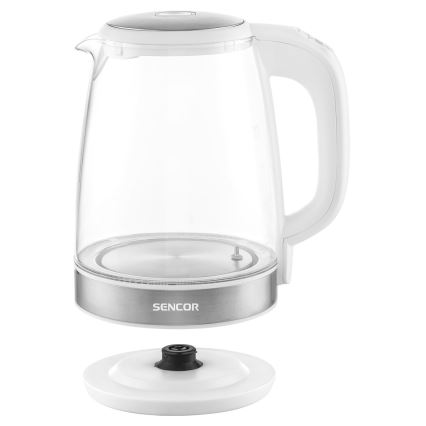 Sencor - Bollitore con termoregolazione 2 l 2200W/230V bianco