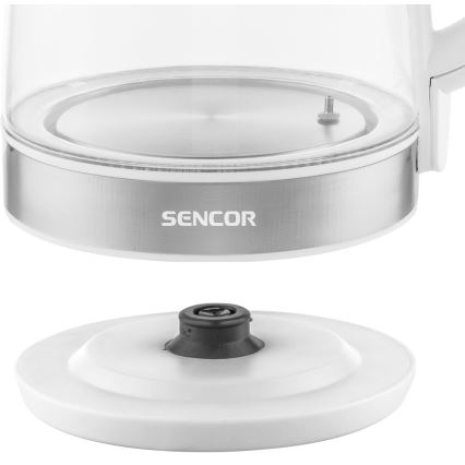 Sencor - Bollitore con termoregolazione 2 l 2200W/230V bianco
