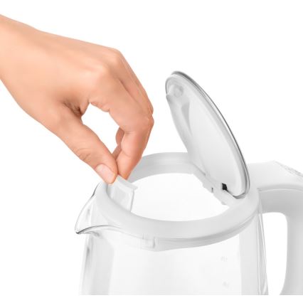 Sencor - Bollitore con termoregolazione 2 l 2200W/230V bianco