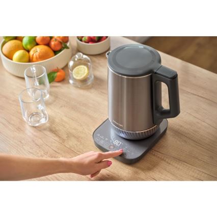 Sencor - Bollitore elettrico con regolazione della temperatura 1,7 l 1800W/230V in acciaio inox