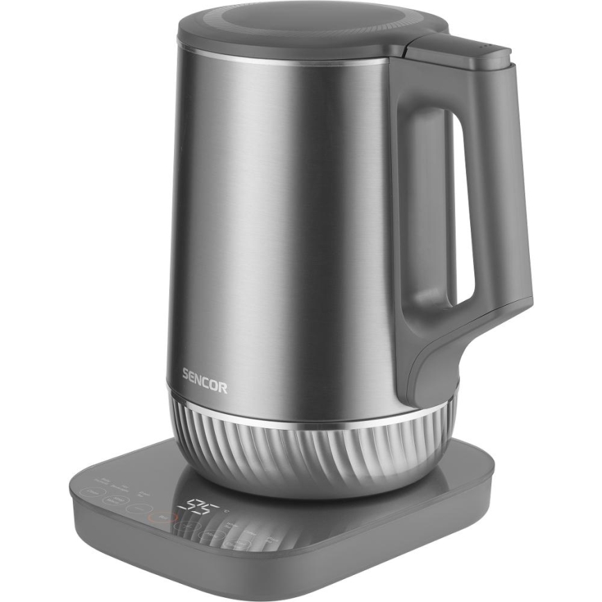 Sencor - Bollitore elettrico con regolazione della temperatura 1,7 l 1800W/230V in acciaio inox