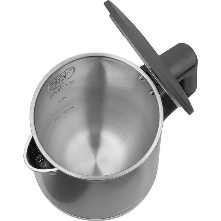 Sencor - Bollitore elettrico con regolazione della temperatura 1,7 l 1800W/230V in acciaio inox