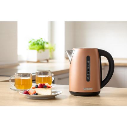 Sencor - Bollitore elettrico con regolazione della temperatura 1,7 l 2150W/230V color rame