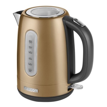 Sencor - Bollitore elettrico rapido 1,7 l 2150 W/230 V, colore oro
