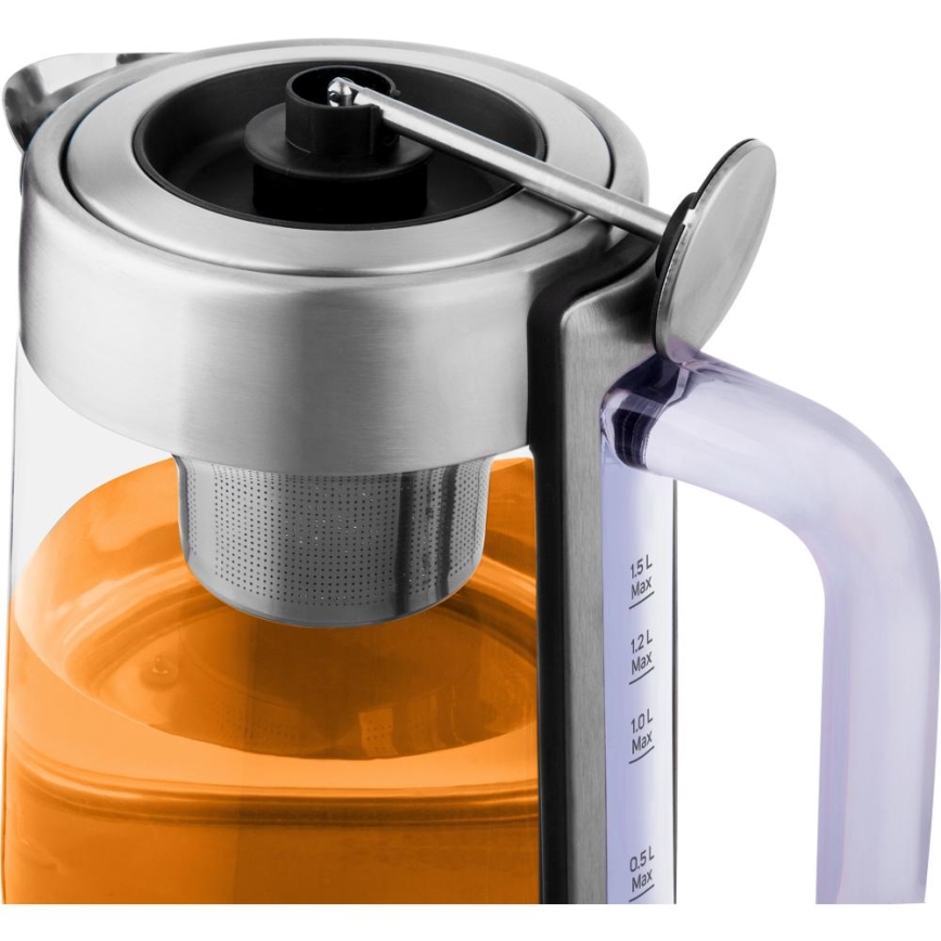 Sencor - Bollitore elettrico rapido con termoregolazione 1,5 l 1500W/230V acciaio inox