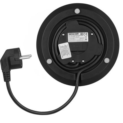Sencor - Bollitore elettrico rapido con termoregolazione 1,5 l 2150W/230V nero/oro rosa