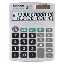 Sencor - Calcolatrice da tavolo 1xLR44 argento