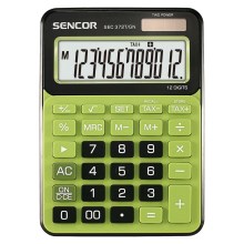 Sencor - Calcolatrice da tavolo 1xLR44 verde/nero