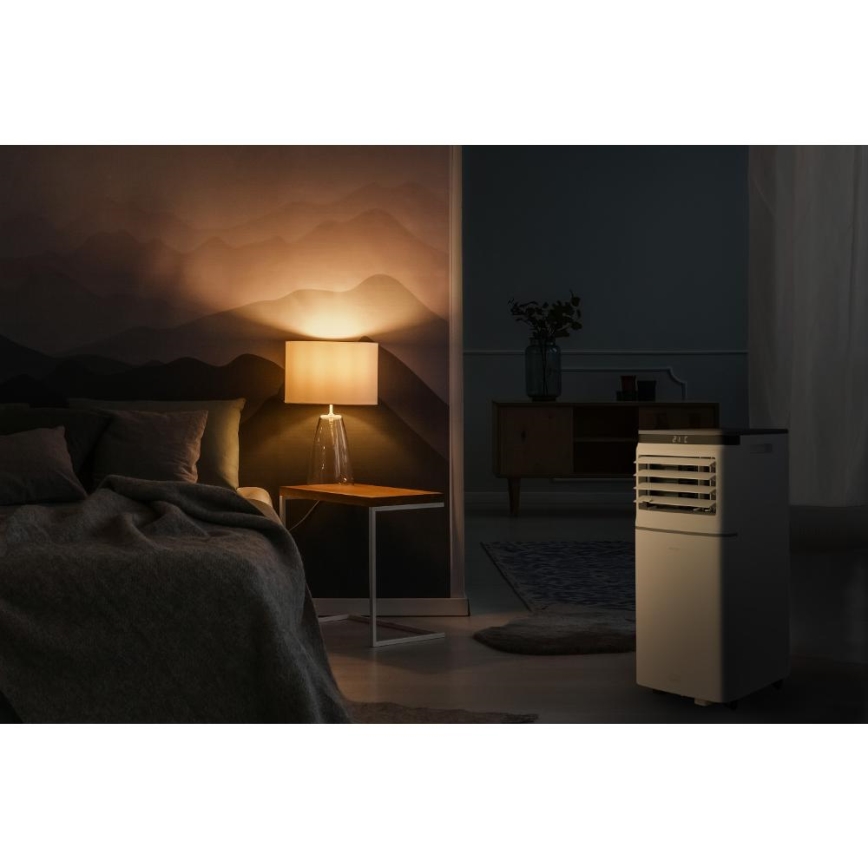 Sencor - Condizionatore portatile smart 3 in 1 con accessori completi 815W/230V 8000 BTU Wi-Fi bianco + telecomando