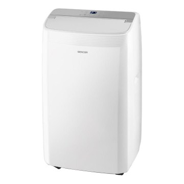 Sencor - Climatizzatore portatile intelligente 5 in 1 con accessori completi 733W/230V 9000 BTU Wi‑Fi bianco + telecomando
