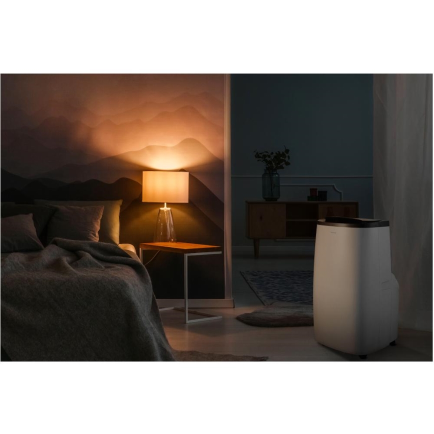 Sencor - Climatizzatore portatile intelligente 4 in 1 con accessori completi inclusi 1700W/230V 12000 BTU Wi-Fi bianco + telecomando