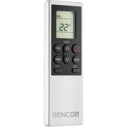 Sencor - Climatizzatore portatile intelligente 4 in 1 con accessori completi inclusi 1700W/230V 12000 BTU Wi-Fi bianco + telecomando