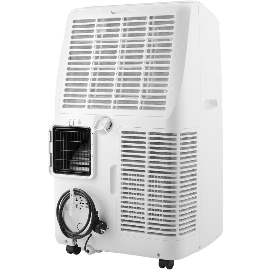 Sencor - Climatizzatore portatile intelligente 5 in 1 con accessori completi 733W/230V 9000 BTU Wi‑Fi bianco + telecomando