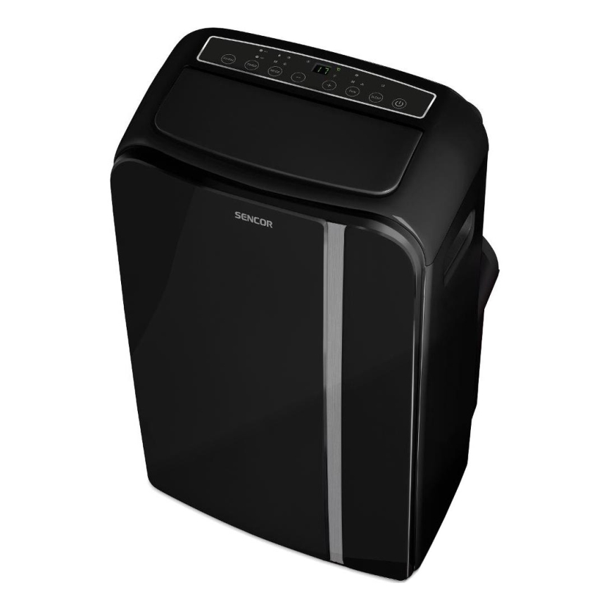 Sencor - Condizionatore d'aria mobile Smart 3in1 comprensivo di accessori completi 1450W/230V 12000 BTU Wi-Fi nero + telecomando
