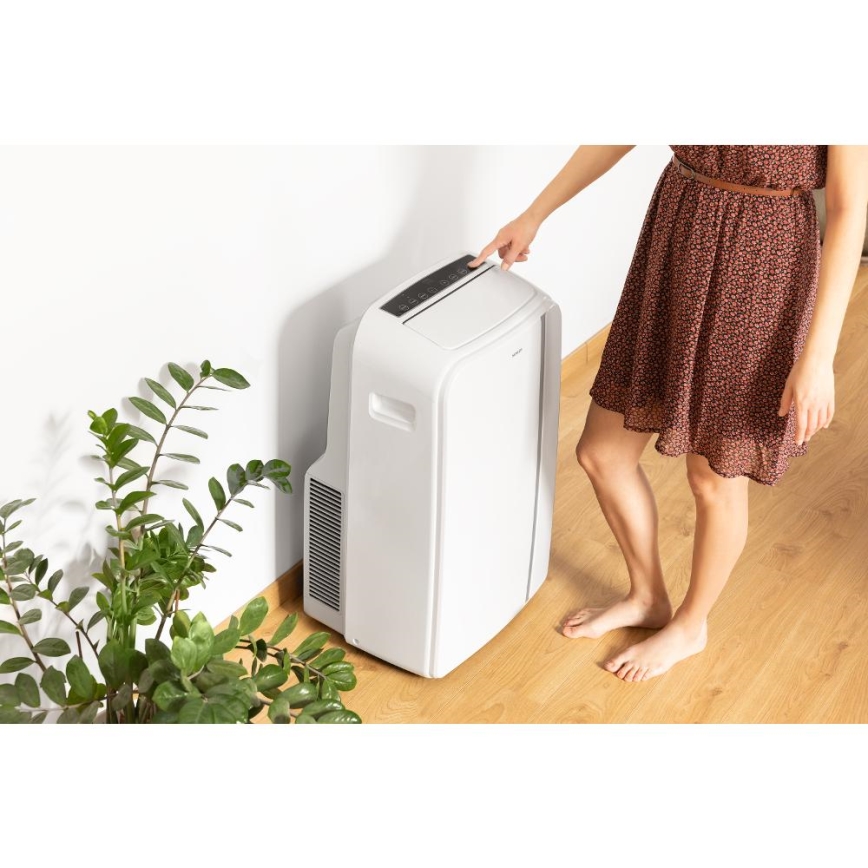 Sencor - Condizionatore d'aria mobile Smart 3in1 comprensivo di accessori completi 1450W/230V 12000 BTU Wi-Fi bianco + telecomando
