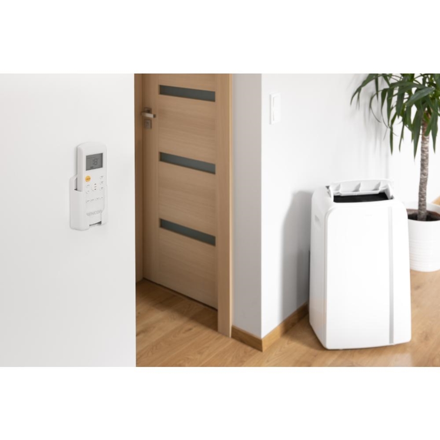 Sencor - Condizionatore d'aria mobile Smart 3in1 comprensivo di accessori completi 1450W/230V 12000 BTU Wi-Fi bianco + telecomando