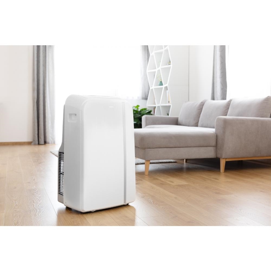 Sencor - Condizionatore d'aria mobile Smart 3in1 comprensivo di accessori completi 1450W/230V 12000 BTU Wi-Fi bianco + telecomando