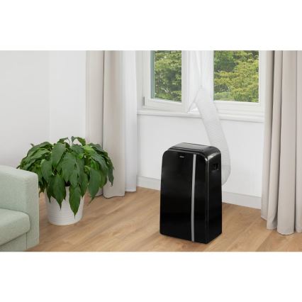 Sencor - Condizionatore d'aria mobile Smart 3in1 comprensivo di accessori completi 1450W/230V 12000 BTU Wi-Fi nero + telecomando