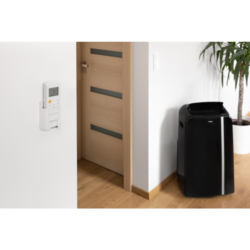 Sencor - Condizionatore d'aria mobile Smart 3in1 comprensivo di accessori completi 1450W/230V 12000 BTU Wi-Fi nero + telecomando